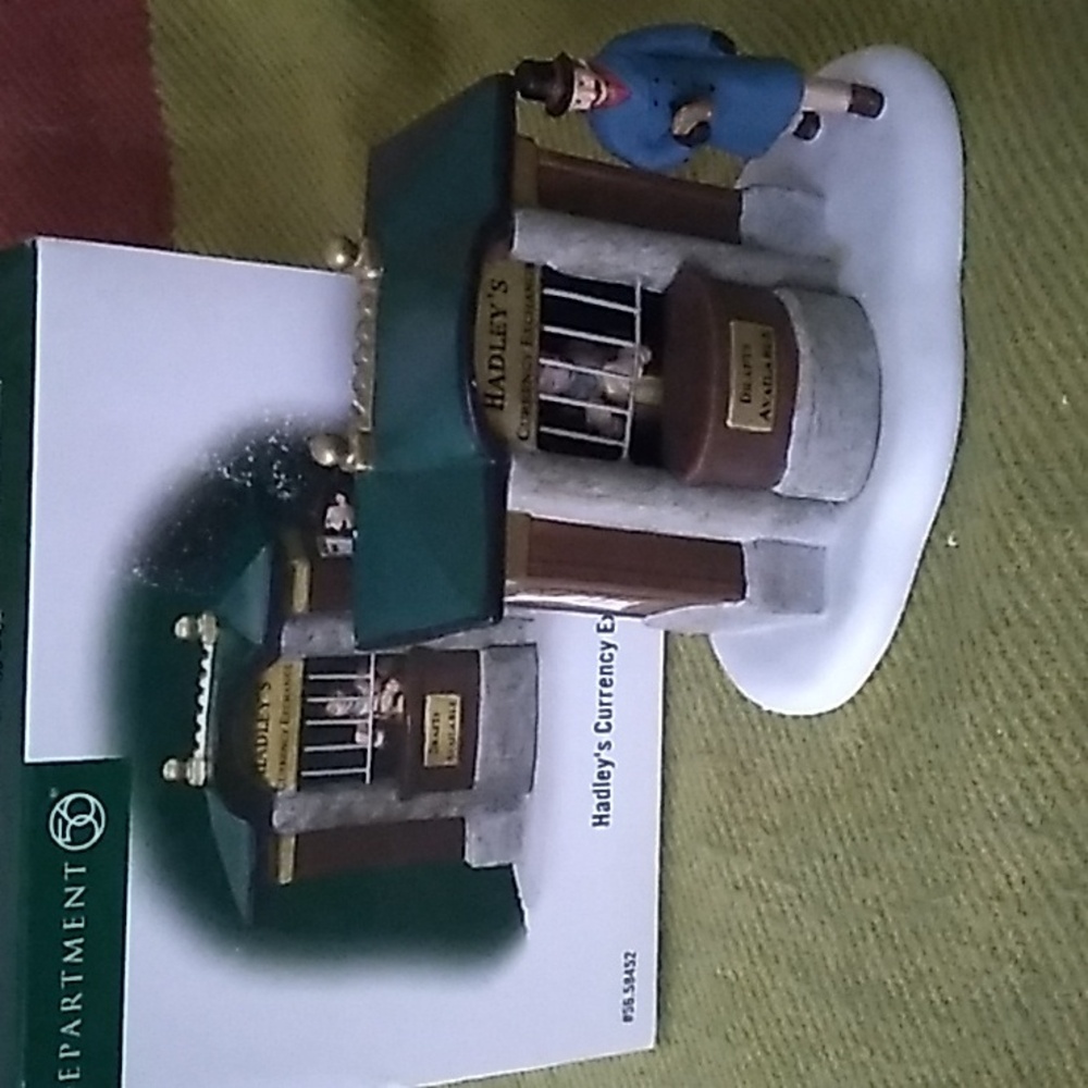 Dept 56 Dickens "Hadley’s Currency Exchange" Figurine